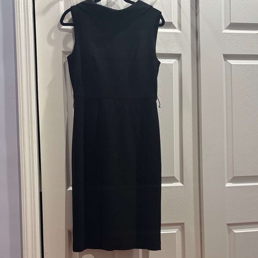 Donna Ricco Classic Black Midi Dress